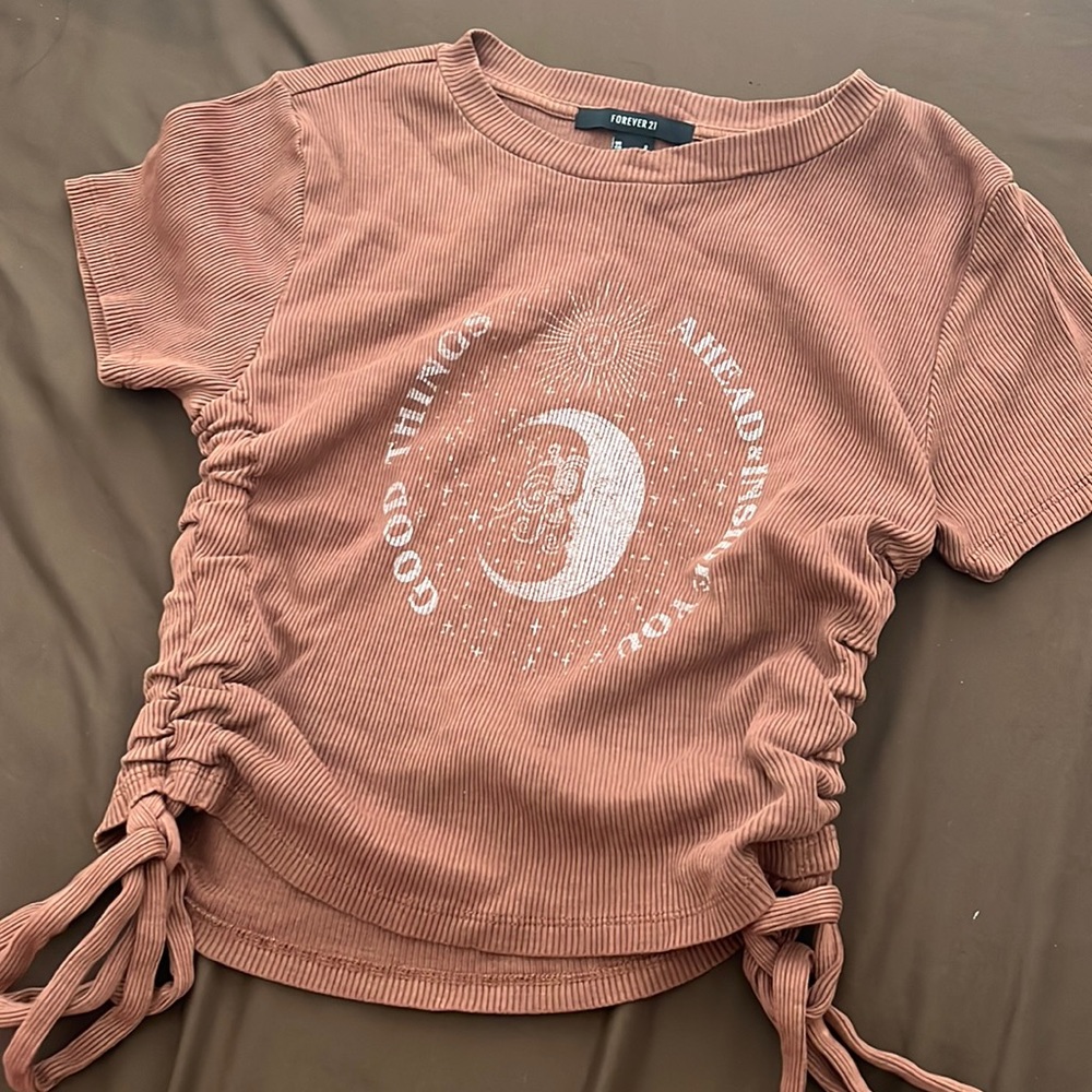 Forever 21 Ribbed Adjustable Top